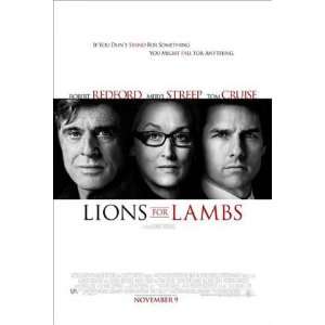  Lion for Lambs Original Movie Poster 27x40 Everything 