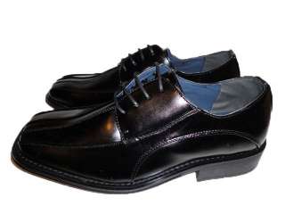 NIB MEN BLACK DRESS SHOES LACE UP Oxfords Italy All Size Free Shipping 