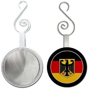  GERMANY Shield World Flag 2.25 inch Glass Mirror Backed 