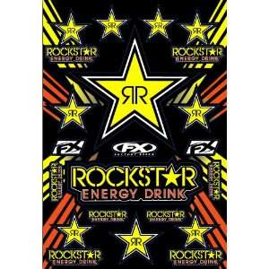   : Factory Effex Rockstar Energy Sticker Sheet   15 68702: Automotive