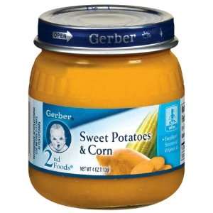 Gerber 2nd Foods Baby Foods Sweet Potatoes & Corn   12 Pack:  