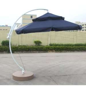  10ft Cantilever Umbrella   Navy Olefin Patio, Lawn 