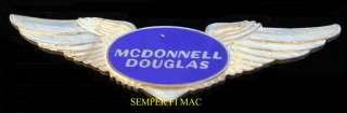 MCDONNELL DOUGLAS MD PILOT WING PIN LONG BEACH ST LOUIS  