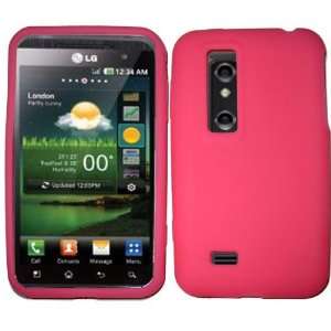   Pink Silicone Jelly Skin Case Cover for LG Thrill 4G Optimus 3D P925