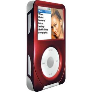 iSkin eVo4 Case for iPod Classic 80/120/ 160 (2009 ) Red w Belt Clip 