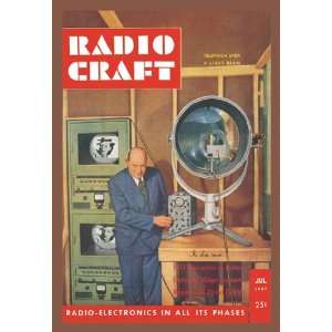  Radio Craft Television over a Light Beam 16X24 Canvas 