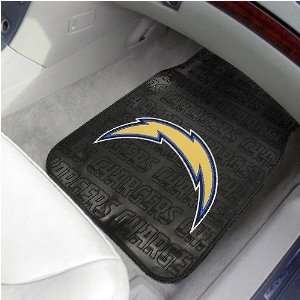  San Diego Chargers Black 2 Pack Vinyl Car Mats: Sports 