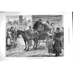   : 1879 IRELAND KILLKENNY ROYAL MAIL DAY CAR FINE ART: Home & Kitchen