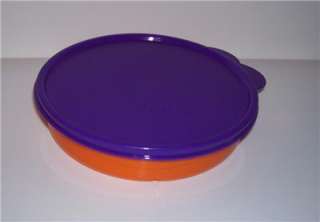 Tupperware~1~Kids Divided Dish~Orange Peel & Purple~New  
