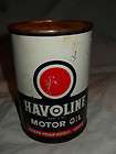 Rare Vintage 1930s Havoline Indian Texaco Motor Oil Can Antique Auto 