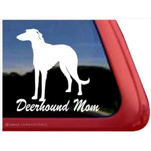  Deerhound Mom ~ Scottish Deerhound Vinyl Window Auto Decal 
