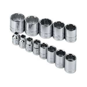  S K Hand Tool 664 4653: 13 Piece 12 Point Socket Sets 