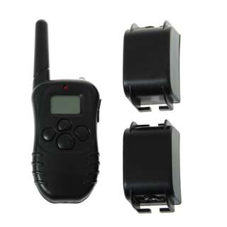   LCD 100LV Level SHOCK VIBRA REMOTE TRAINING COLLAR for 2 Dogs  
