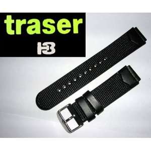  TRASER P5900 Type 3 TEXTILE   LEATHER Watch Band Strap NEW 