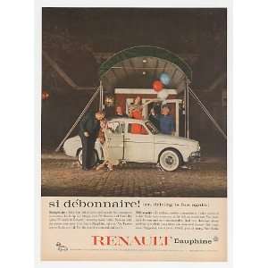 1959 Renault Dauphine 4 Door Si Debonnaire Print Ad:  Home 