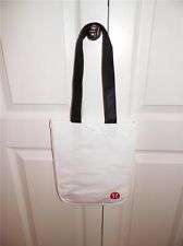 LULULEMON ATHLETICA White Reusable LOGO PRINT Shopping Tote Bag NEW
