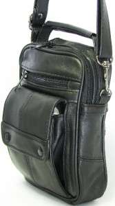   Genuine LEATHER BAG Shoulder ORGANIZER Travel Messenger Camera Holder