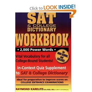  SAT & College Dictionary Workbook (9781563910180) Raymond 