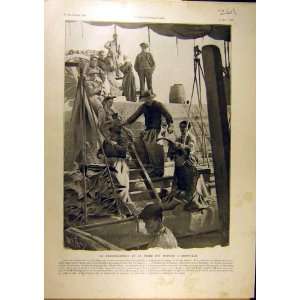    1905 Granville Pesee Boat People French Print