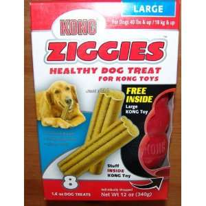  Kong Ziggies Treats Large with Free Kong For Dogs 40lbs 