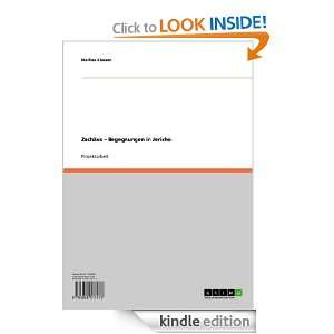 Zachäus   Begegnungen in Jericho (German Edition) Marlies Klassen 