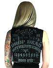 Too Fast Madison Vest Ouija Board Game Shirt top Punk psychobilly Goth 
