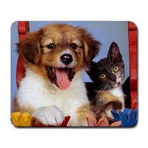  Puppy and kitten cute Large Mousepad mouse pad Great Gift 