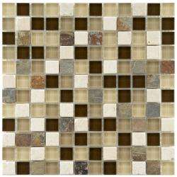   inch Nassau Stone and Glass Mosaic Tiles (Pack of 10)  