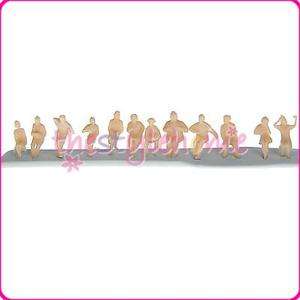 12PC Model Train Seated People Figures Scale HO (1:87)  