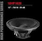   15 15HP1020 speaker HIGH PERFORMANCE SERIES. The best sound