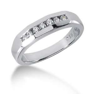   18K Gold Diamond Ring 7 Round Stone 11018 MDR1247   Size 9.25: Jewelry