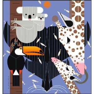 Charley Harper Limited Edition Giclee Zoo Babies