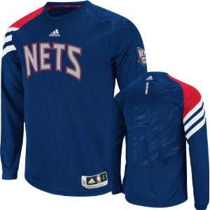   New Jersey Nets On Court Long Sleeve Shooting Shirt: Sports & Outdoors