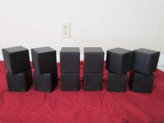   Speakers.Home Theater Rear Black Surround Sound System Set.Lot  