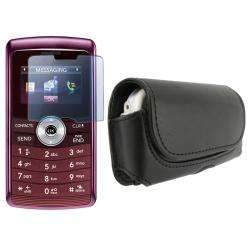 Leather Case/ LCD Screen Protector for LG VX9200 enV3  