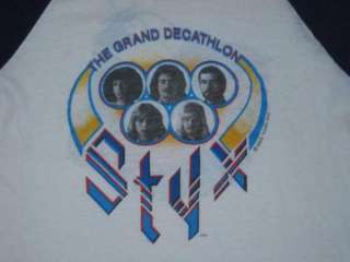 1979 STYX VINTAGE TOUR JERSEY T SHIRT concert 70s OG  