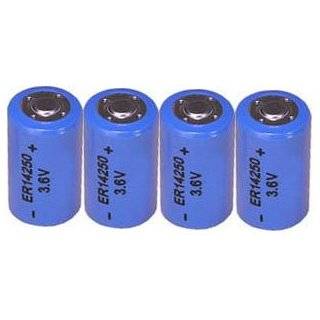  Saft 1/2AA Size Lithium Batteries (3.6V & 1200 mAh), 4 