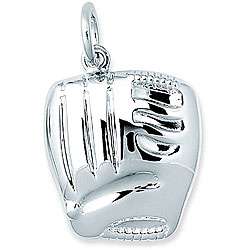 Sterling Silver Baseball Glove Charm  