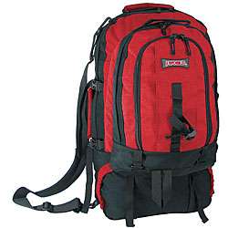 World Stonecrest Red 65L Climbing Pack with Detachable Backpack 