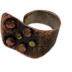 Asymmetrical Copper and Bronze Ring (Chile)  
