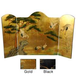 Handmade Lacquer Fireplace Screen (China)  