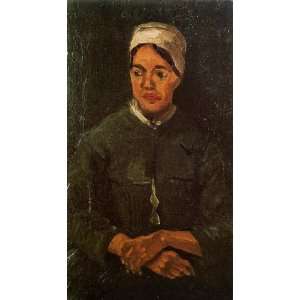 Oil Painting: Peasant Woman, Seated: Vincent van Gogh Hand 