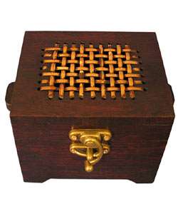 Teak Wood Treasure Box  Overstock