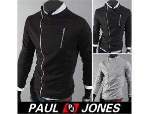 NWT Mens Slim Sexy Top Designed Stand Collar Hoody Basic Coat&Jacket 