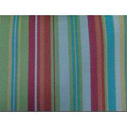   Lime Green Stripe Outdoor Chaise Lounge Cushion  