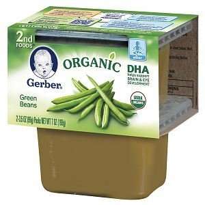   2ND FOODS Vegetables Baby Food   Green Beans   (2) 3.5 Packs