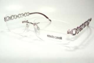 Roberto Cavalli Eyeglasses Giada 417 Silver New  