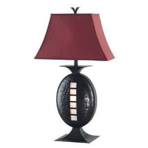 Kenroy Homes opal Table Lamp with Burnished Bronze Finish and a Russet 