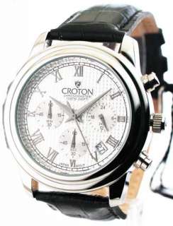 Croton CC311273BSSL Watch Mens Chrono Date Elegant New 754425091111 