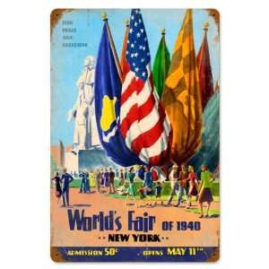  Worlds Fair Miscellaneous Vintage Metal Sign   Victory 